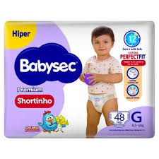 Fralda Babysec Shortinho Hiper G C/48