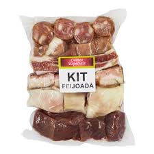 Kit Feijão ( Charque, Linguiça, Bacon, Costela Suína Salgada, Toucinho, Folha de Louro 500g