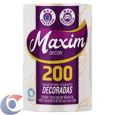 Toalha de Papel Maxim Decor C/200 Folhas