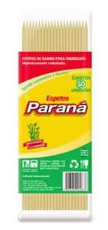 Espeto Bambu Parana Churrasco C/50