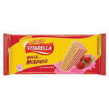 Biscoito Wafer Vitarella Morango 80g